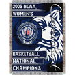 Connecticut Huskies NCAA 09 Womens Natl Champs Tapestry Throw (48x60")"