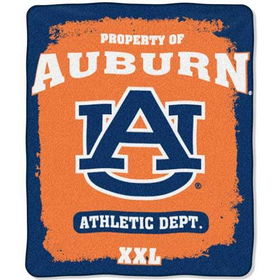 Auburn Tigers NCAA Property of Micro Raschel Blanket (50x60)auburn 