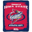 Iowa State Cyclones NCAA Property of" Micro Raschel Blanket (50"x60")"