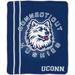 Connecticut Huskies NCAA Royal Plush Raschel Blanket (Jersey Mesh Series) (50x60")"