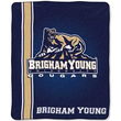 Brigham Young Cougars NCAA Royal Plush Raschel Blanket (Jersey Mesh Series) (50x60)