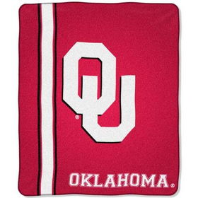 Oklahoma Sooners NCAA Royal Plush Raschel Blanket (Jersey Mesh Series) (50x60)oklahoma 