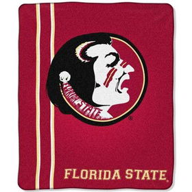 Florida State Seminoles NCAA Royal Plush Raschel Blanket (Jersey Mesh Series) (50x60")"florida 