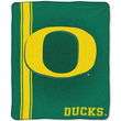 Oregon Ducks NCAA Royal Plush Raschel Blanket (Jersey Mesh Series) (50x60")"