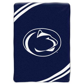 Penn State Nittany Lions NCAA Royal Plush Raschel Blanket (Force Series) (60x80")"penn 