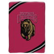 Montana Grizzlies NCAA Royal Plush Raschel Blanket (Force Series) (60x80")"