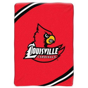 Louisville Cardinals NCAA Royal Plush Raschel Blanket (Force Series) (60x80)louisville 