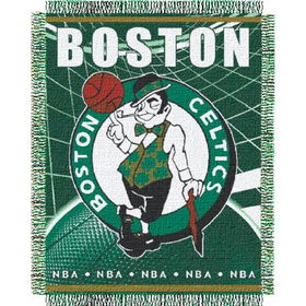 Boston Celtics NBA Triple Woven Jacquard Throw (019 Series) (48x60")"boston 