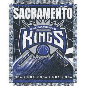 Sacramento Kings NBA Triple Woven Jacquard Throw (019 Series) (48x60")"sacramento 