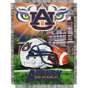 Auburn Tigers NCAA Woven Tapestry Throw (Home Field Advantage) (48x60)auburn 