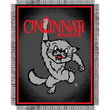 Cincinnati Bearcats NCAA Triple Woven Jacquard Throw (019 Focus) (48x60")"