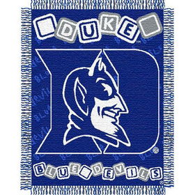 Duke Blue Devils NCAA Triple Woven Jacquard Throw (044 Series) (36x46")"duke 