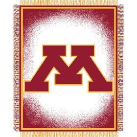 Minnesota Gophers NCAA Triple Woven Jacquard Throw (019 Focus) (48x60")"minnesota 