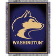 Washington Huskies NCAA Triple Woven Jacquard Throw (019 Focus) (48x60")"