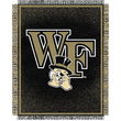 Wake Forest Demon Deacons NCAA Triple Woven Jacquard Throw (019 Focus) (48x60")"