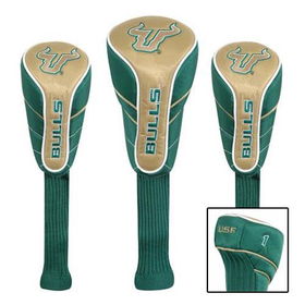 South Florida Bulls NCAA Set of Three Nylon Head Coverssouth 