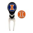 Illinois Fighting Illini NCAA Ball Mark Repair Tool