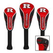 Rutgers Scarlet Knights NCAA Nylon Headcovers (Set of 3)