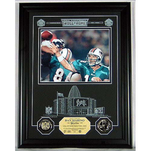 Dan Marino Hof Archival Etched Glass Photomintdan 