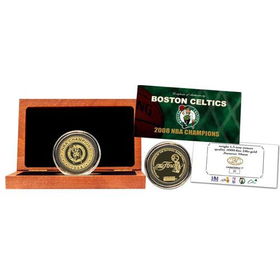 Boston Celtics 24KT Pure Gold 2008 NBA Champions Coinboston 