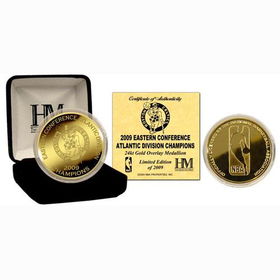 Boston Celtics 2009 Atlantic Division Champions 24KT Gold Coinboston 