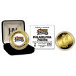 Philadelphia 76ers 24Kt Gold And Color Team Logo Coin