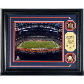 Houston Texans Reliant Stadium Photo Mint with two 24KT Gold Coinshouston 