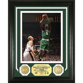 Kevin Garnett Photo Mint W/ Two 24Kt Gold Coinskevin 