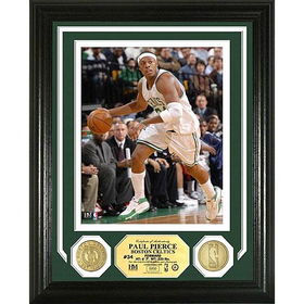 Paul Pierce Photo Mint W/ Two 24Kt Gold Coinspaul 