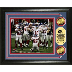 Super Bowl Xlii Champions New York Giants Celebration" 24Kt Gold Coin Photo Mint"super 