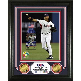 Derek Jeter USA 2009 WBC 24KT Gold Coin Photo Mintderek 