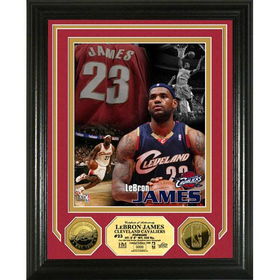 LeBron James ?Hoops Heroes? 24KT Gold Coin Photo Mintlebron 