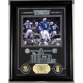 Warren Moon Hall Of Fame Etched Glass Photomintwarren 