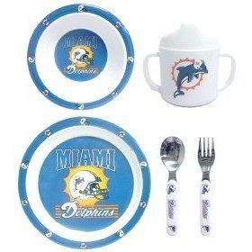 Miami Dolphins NFL Children's 5 Piece Dinner Setmiami 