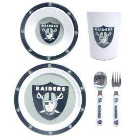 Oakland Raiders NFL Children's 5 Piece Dinner Setoakland 