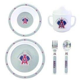 Los Angeles Angels MLB Children's 5 Piece Dinner Setlos 