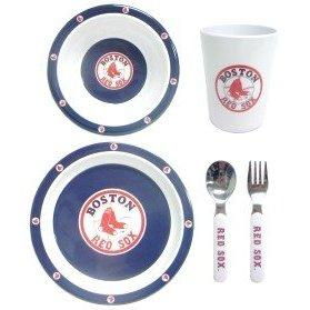 Boston Red Sox MLB Children's 5 Piece Dinner Setboston 