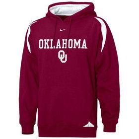 Oklahoma Sooners NCAA Youth Pass Rush Hoody Sweatshirt by Nike (Red) (Small)oklahoma 