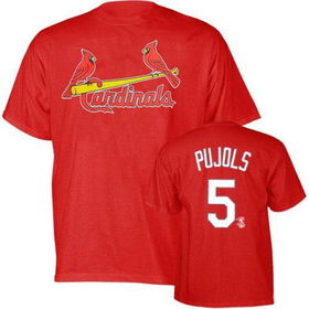 Albert Pujols (St. Louis Cardinals) Name and Number T-Shirt (Red) (2X-Large)albert 