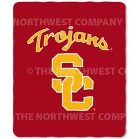 Southern California Trojans NCAA Light Weight Fleece Blanket (031 Series) (50x60)southern 