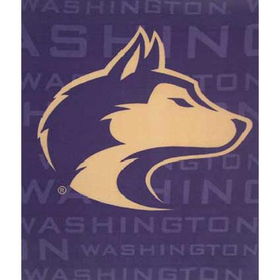 Washington Huskies NCAA Light Weight Fleece Blanket (031 Series) (50x60)washington 