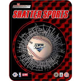 San Diego Padres MLB Shatter Ball Window Decalsan 