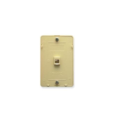 Wall Plate IDC 6P6C IVORYwall 